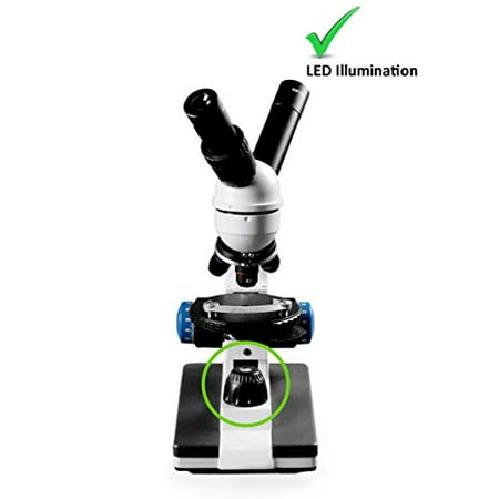 Gliding Round Stage 40x-1000x Magnification LED Illumination 10x WF & 25x WF Eyepiece Vision Scientific VME0018-T-LD-2NS Dual View Elementary Level Compound Microscope 2 MP Digital Camera Gliding Round Stage 40x-1000x Magnification LED Illumination 10x WF & 25x WF Eyepiece Vision Scientific VME0018-T-LD-2NS Dual View Elementary Level Compound Microscope 2 MP Digital Camera